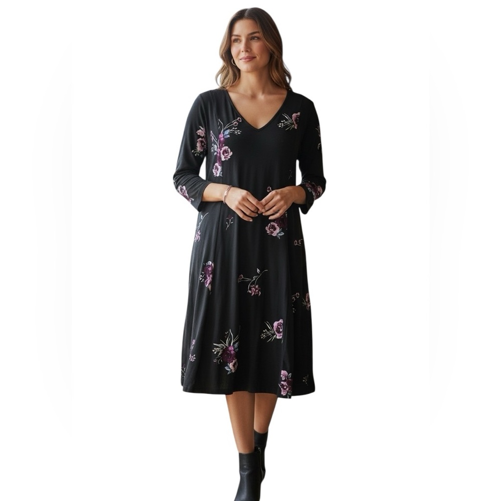 Torrid business casual Floral V-Neck Dress